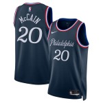 Maillot NBA Philadelphia 76ers Jared Mccain Nike 2025-26 City Edition Navy Swingman - Homme